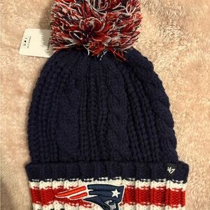 47 Brand Navy and Red Patriots Sorority Cuff